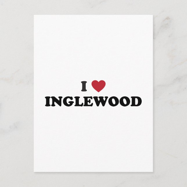 I Love Inglewood California Postcard (Front)