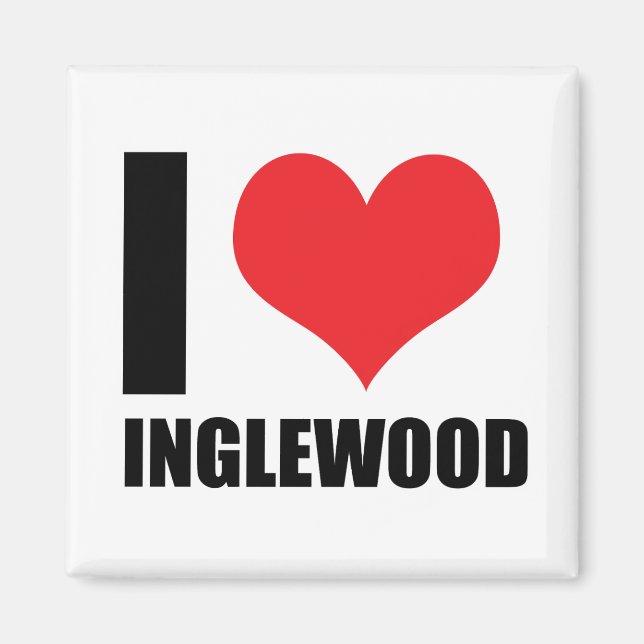 I love Inglewood Magnet (Front)