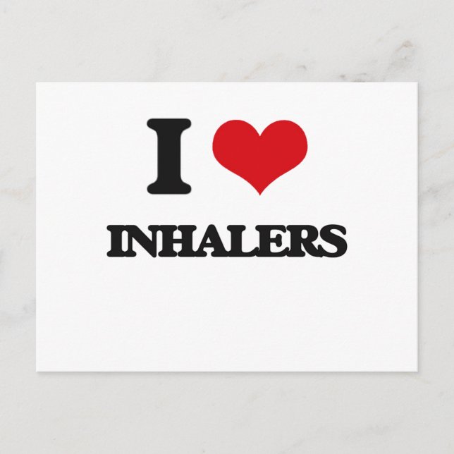 I Love Inhalers Postcard (Front)