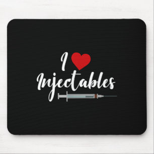 I Love Injectables Lip Fillers Aesthetic Nurse Inj Mouse Mat