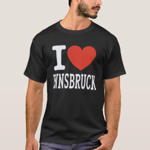 I Love Innsbruck City Heart Graphic Souvenir Trave T-Shirt