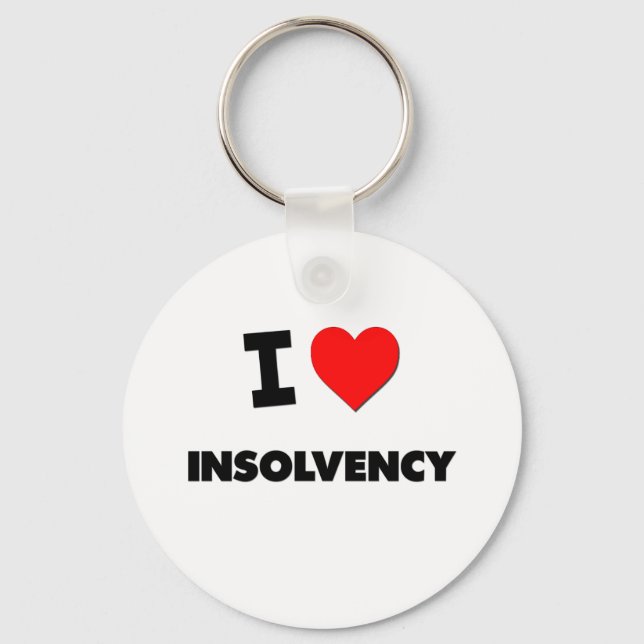 I Love Insolvency Key Ring (Front)