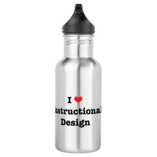 I Love Instructional Design 532 Ml Water Bottle