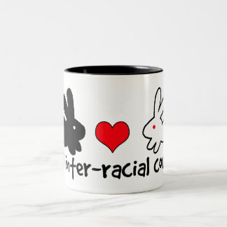 I Love Inter-racial Couples Two-Tone Coffee Mug