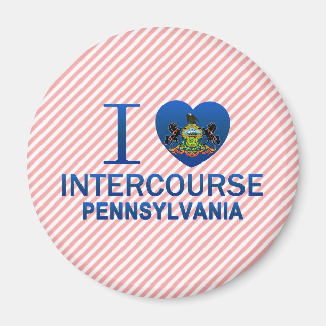 I Love Intercourse, PA Magnet (Front)