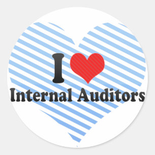 I Love Internal Auditors Classic Round Sticker
