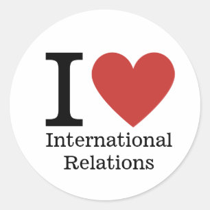 I ❤️ Love International Relations STICKER