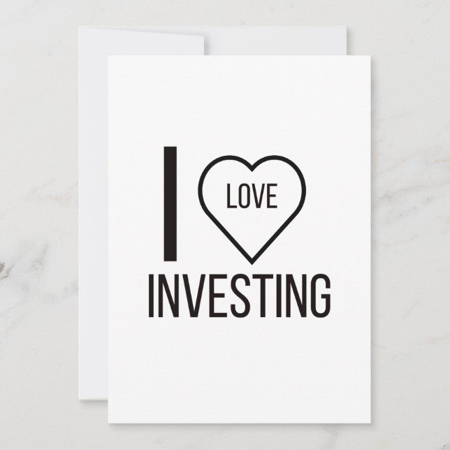 I LOVE INVESTING HOLIDAY CARD (Front)