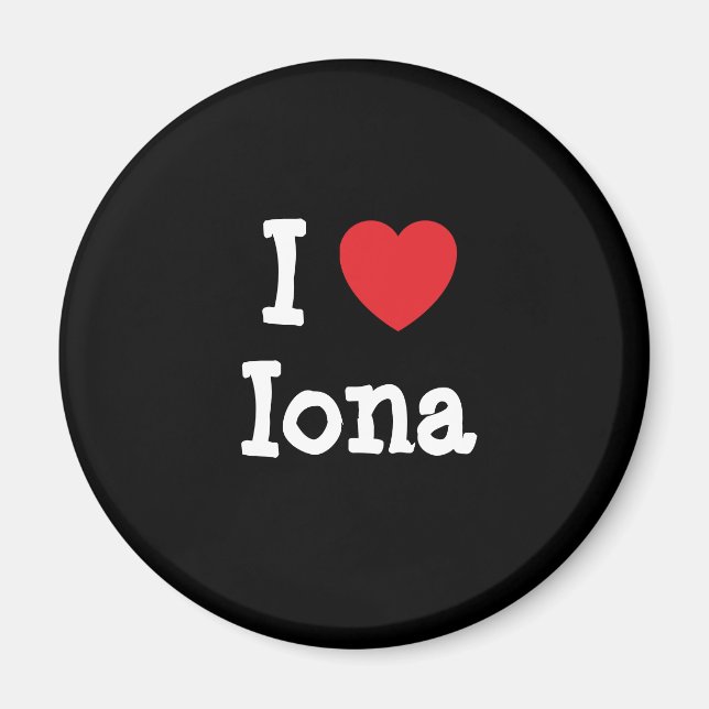 I love Iona heart T-Shirt Magnet (Front)