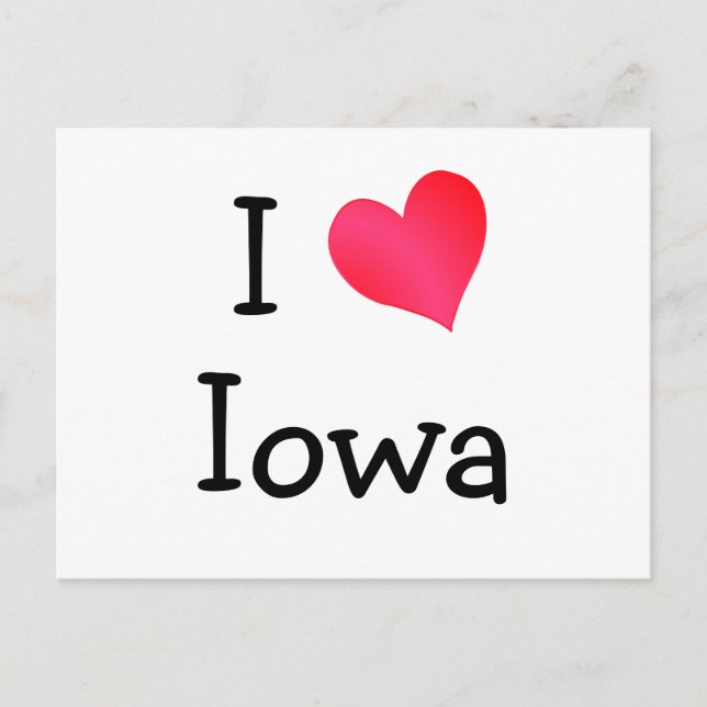 I Love Iowa Postcard (Front)