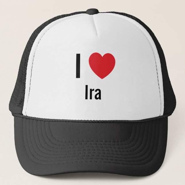 I love Ira Trucker Hat (Front)