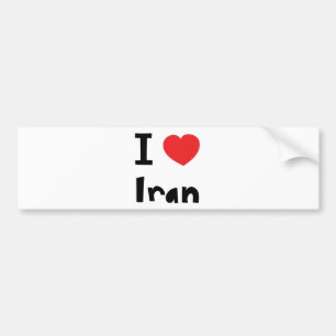 I love Iran Bumper Sticker