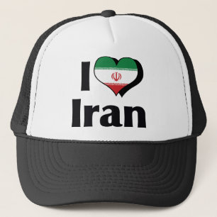 I Love Iran Flag Trucker Hat