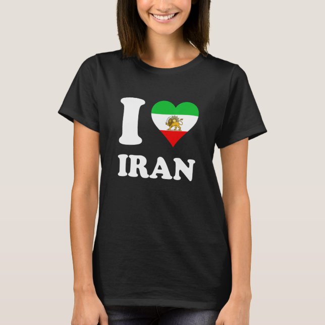 I Love Iran Lion T-Shirt (Front)