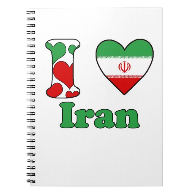 I love Iran Notebook (Front)