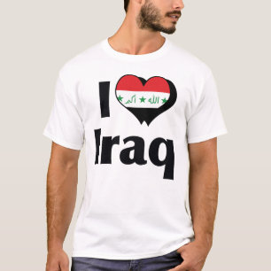 I Love Iraq Flag T-Shirt
