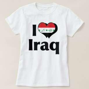 I Love Iraq Flag T-Shirt