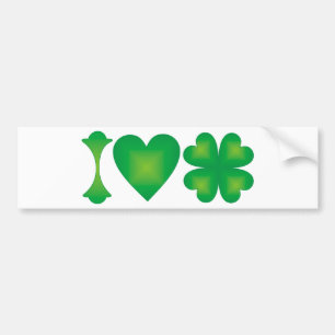 I Love Ireland Bumper Sticker