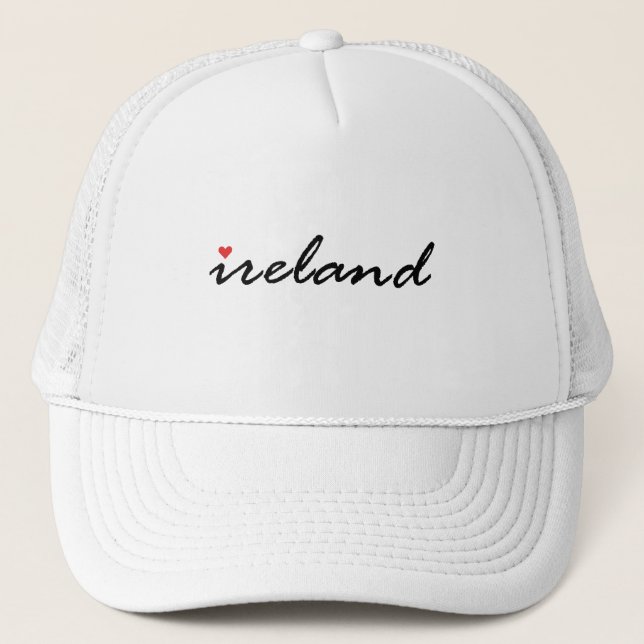I love Ireland Irish Trucker Hat (Front)