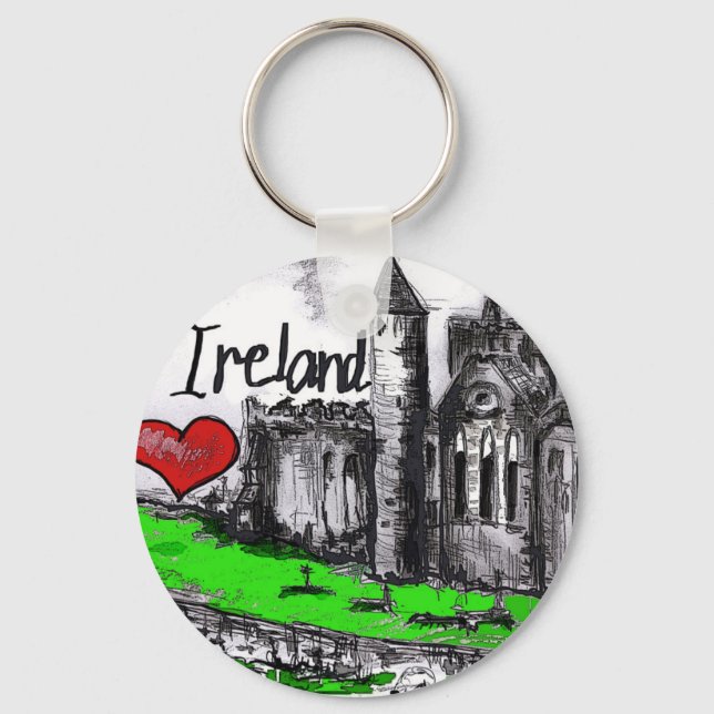 I love Ireland Key Ring (Front)