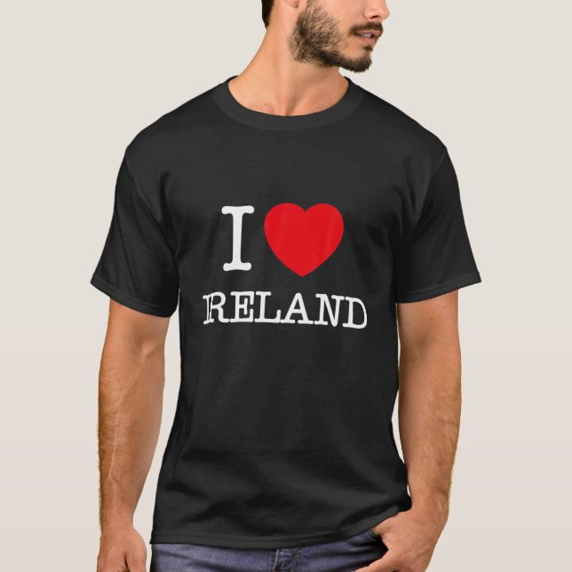 I Love Ireland Novelty Graphic Tees (Front)