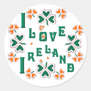 I LOVE IRELAND  ~ Stickers