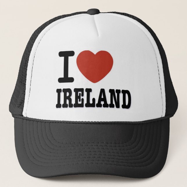 I LOVE IRELAND TRUCKER HAT (Front)