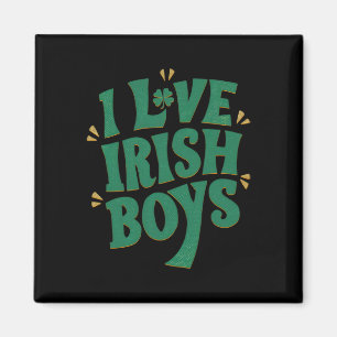 I Love Irish Boys I Heart Irish Boys Funny St. Pat Magnet