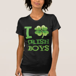 I Love Irish Boys Ladies Petite T-Shirt