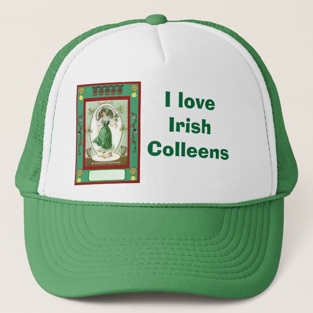 I love Irish Colleens Trucker Hat (Front)