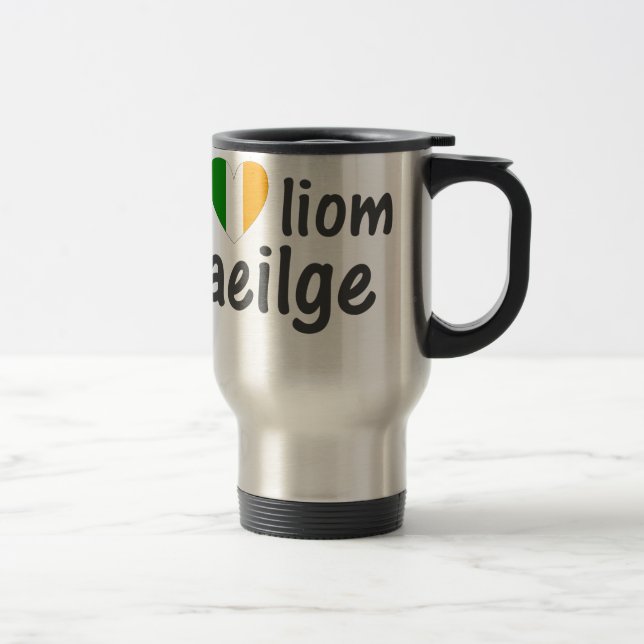 I Love Irish Gaeilge Gaelic Cup (Right)