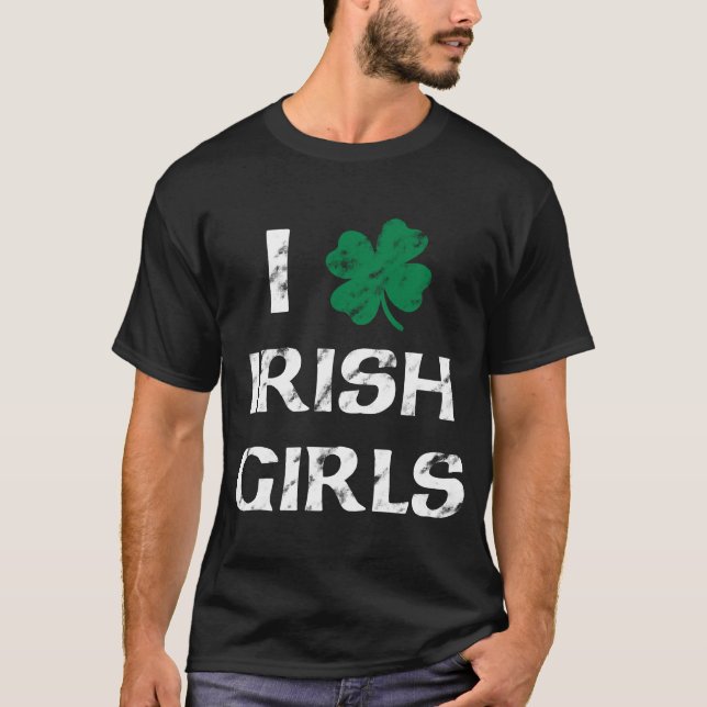 I Love Irish Girls Vintage Shirt (Front)