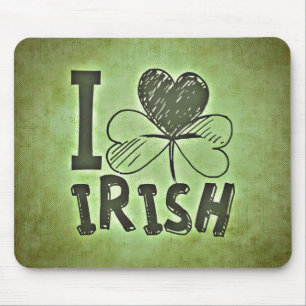 I Love Irish Mouse Mat