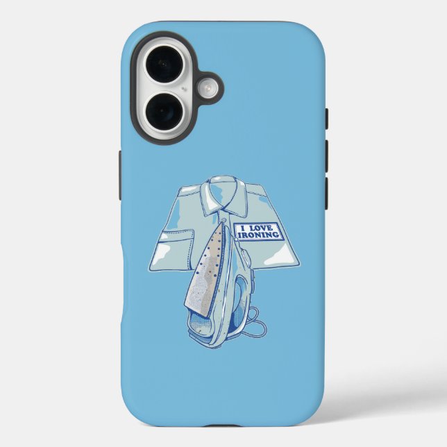 I love ironing funny iron Case-Mate iPhone case (Back)