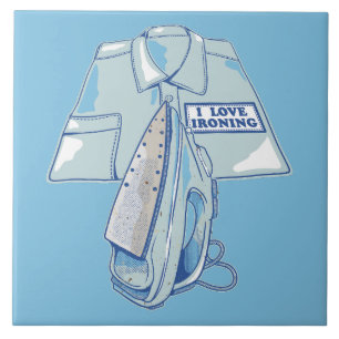 I love ironing funny iron tile