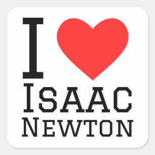 I love Isaac Newton  Square Sticker