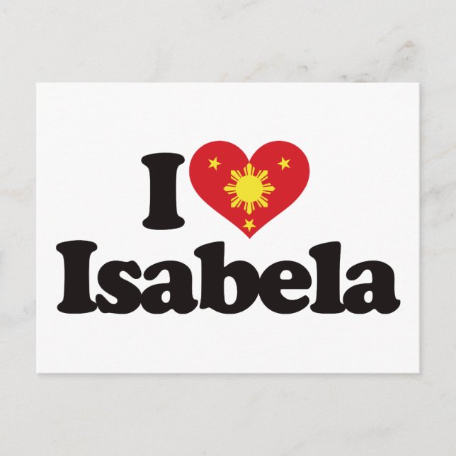 I Love Isabela Postcard (Front)