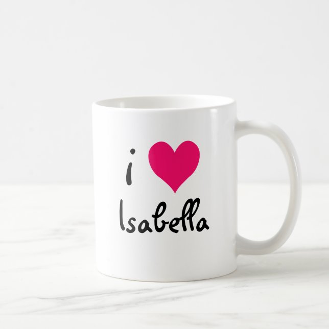 I Love Isabella Coffee Mug (Right)
