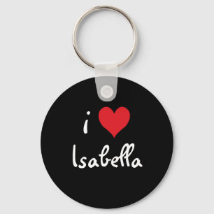 I Love Isabella Key Ring
