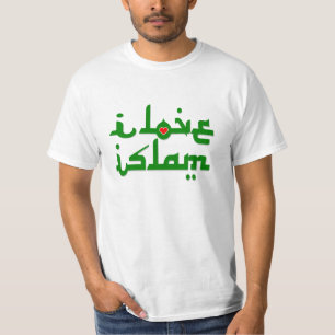 i love islam slogan T-Shirt