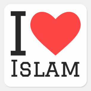 I love Islam  Square Sticker