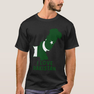 I Love Islamabad Hello Pakistan Map Flag Proud Pak T-Shirt