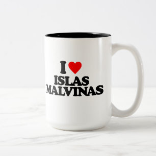 I LOVE ISLAS MALVINAS Two-Tone COFFEE MUG