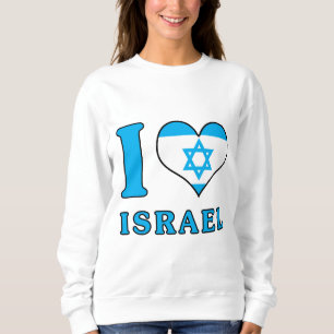 I Love Israel - Holy Land - Jewish Support Sweatshirt
