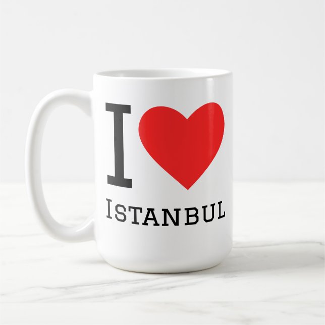 I love Istanbul Coffee Mug (Left)