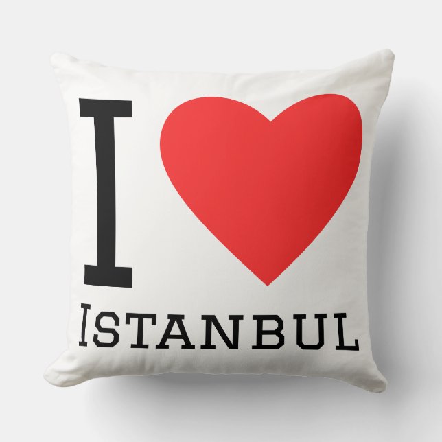 I love Istanbul Cushion (Front)