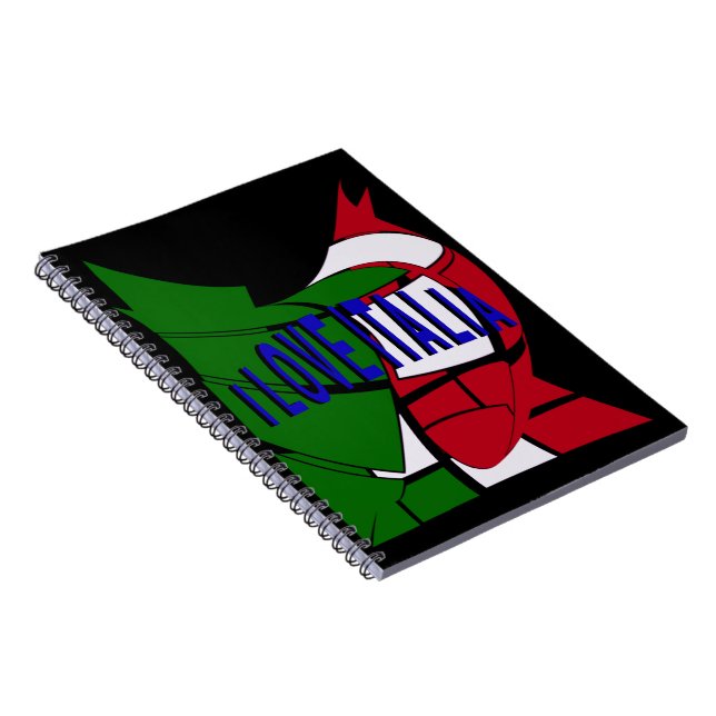 I Love Italia Notebook (Right Side)