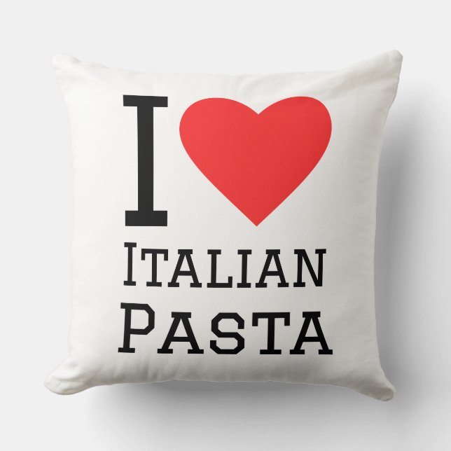 I love Italian pasta Cushion (Front)