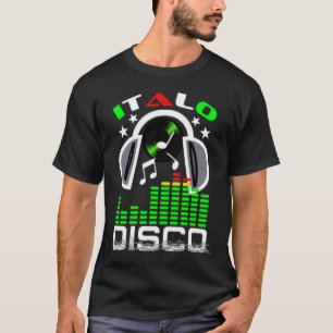 I Love Italo Disco Black T-Shirt