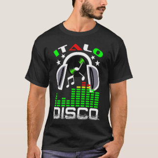 I Love Italo Disco Black T-Shirt
